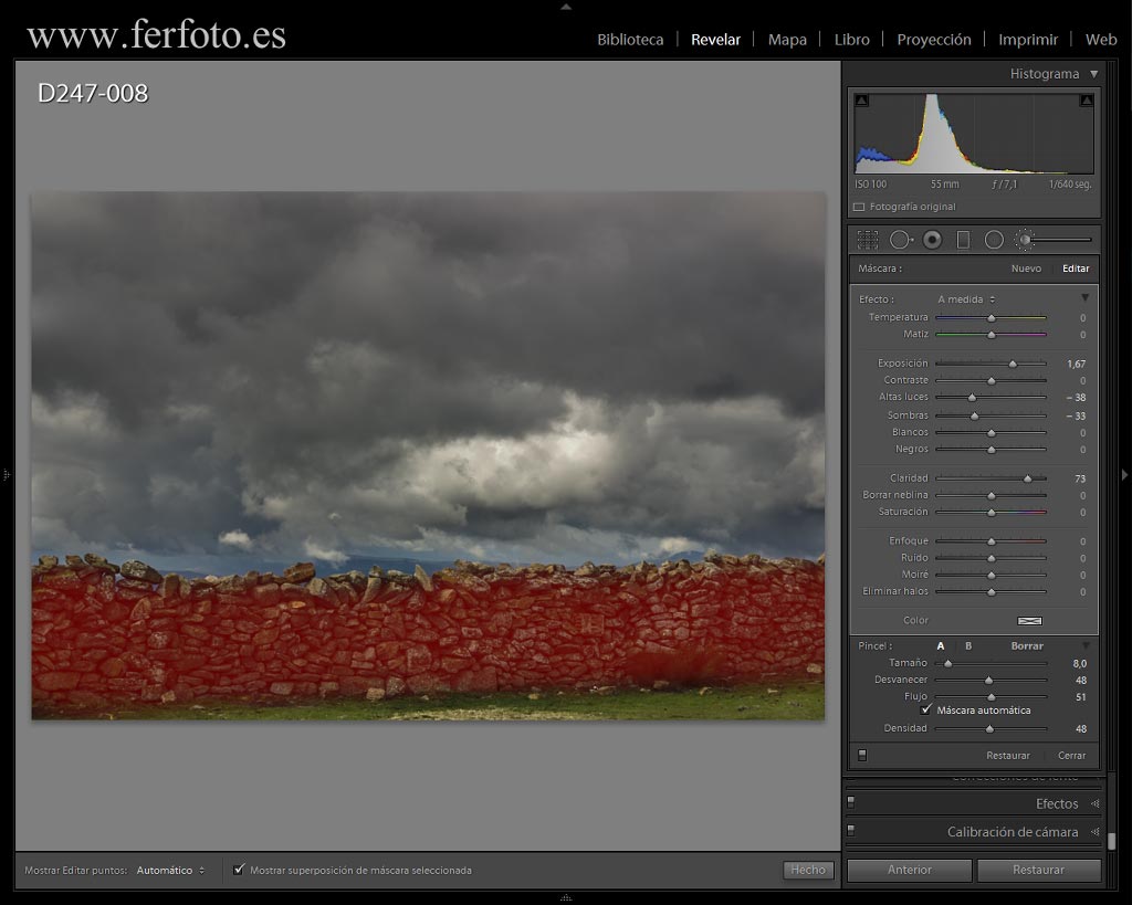 Pincel de ajuste Adobe Lightroom CC 2015