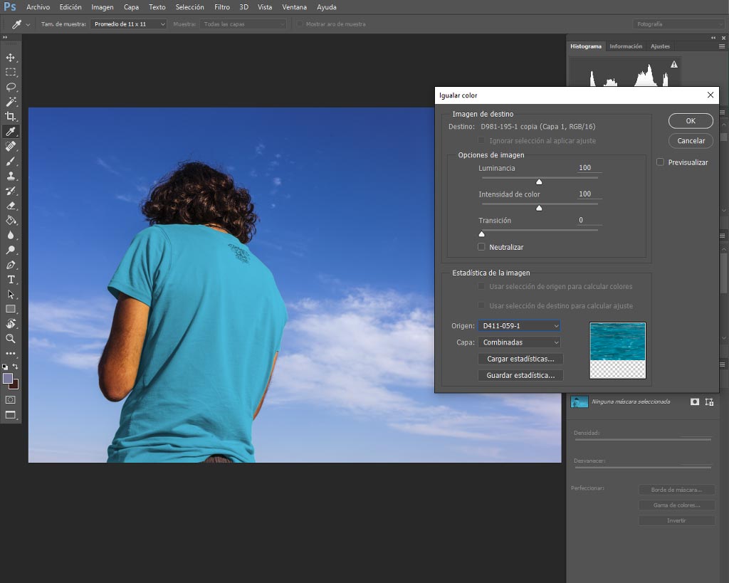 cambiar color en Adobe Photoshop
