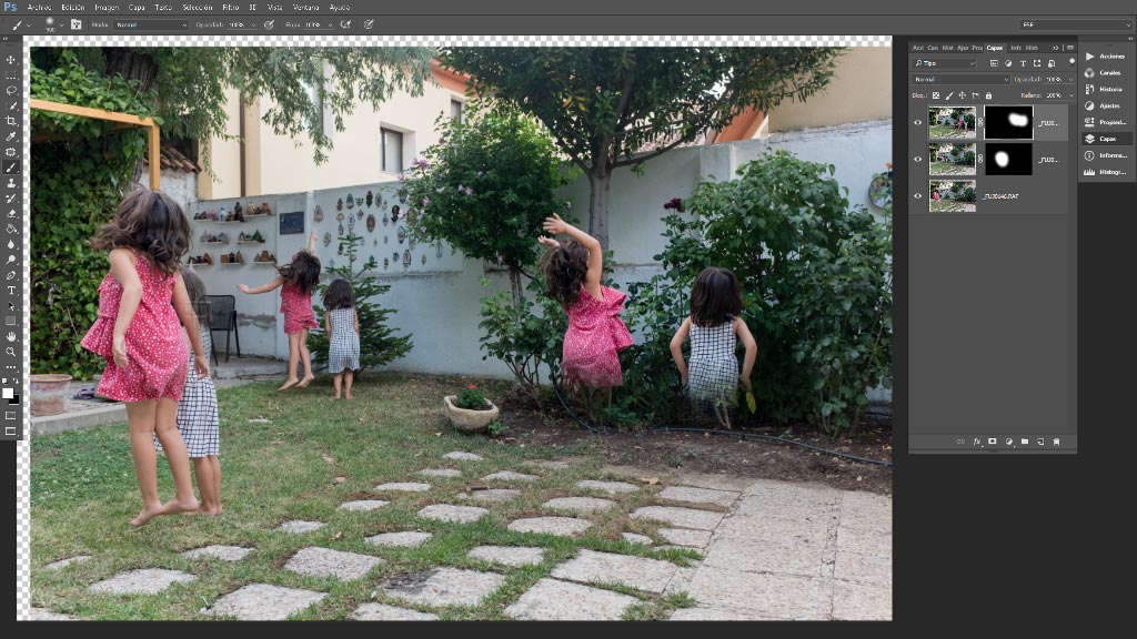 Multiplicarse en una fotografía