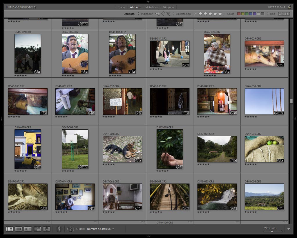 Clasificar fotografías con Adobe Lightroom