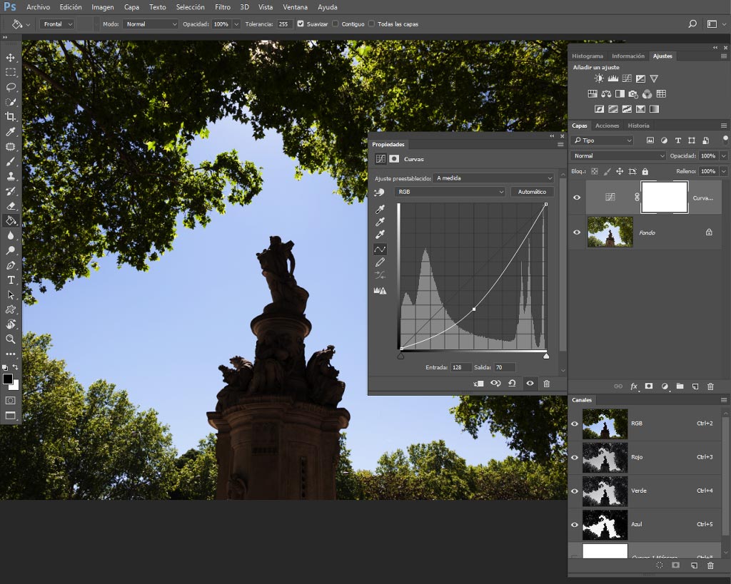 Curvas de Adobe Photoshop