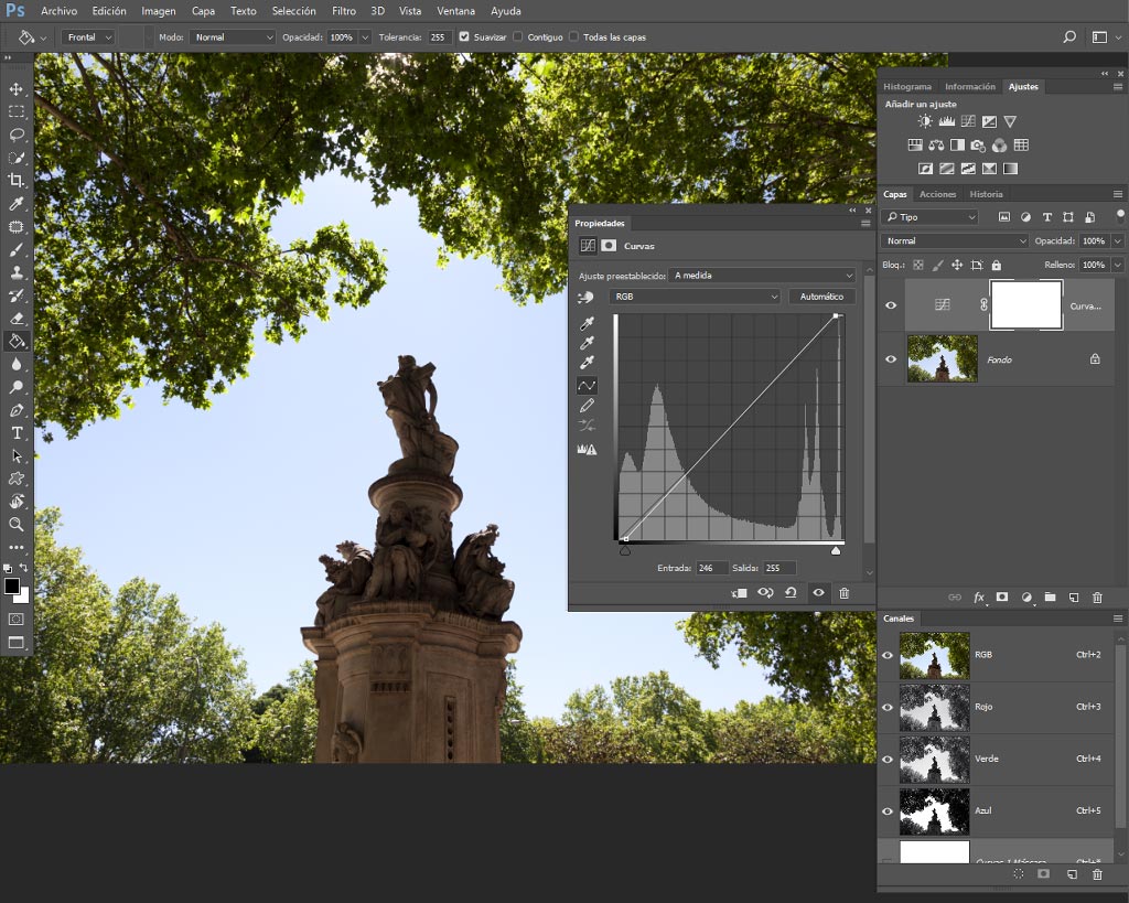 Curvas de Adobe Photoshop