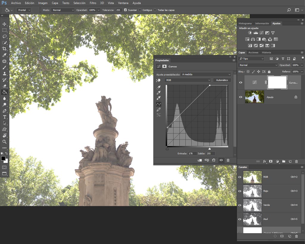 Curvas de Adobe Photoshop