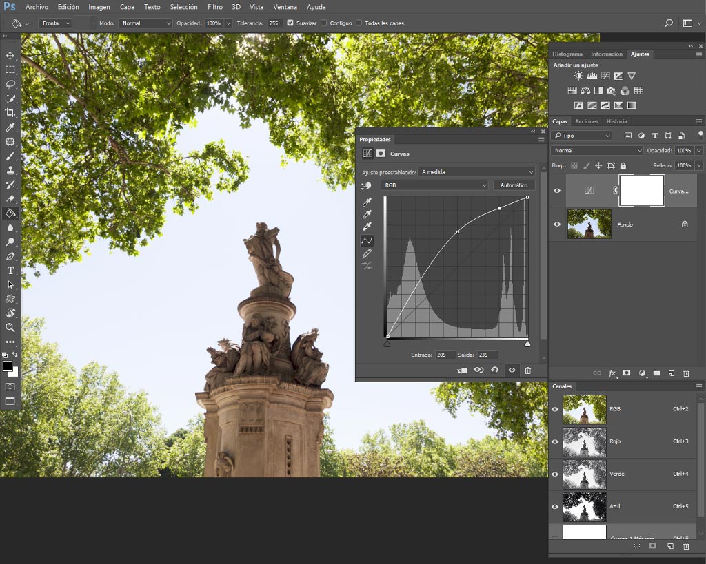 Curvas de Adobe Photoshop