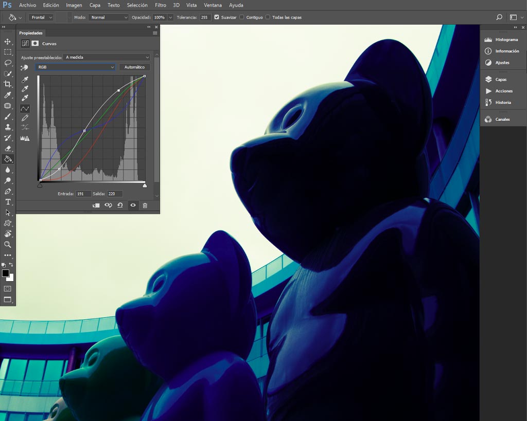 Curvas de Adobe Photoshop